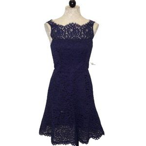 Shoshanna Navy Lace Mini Dress